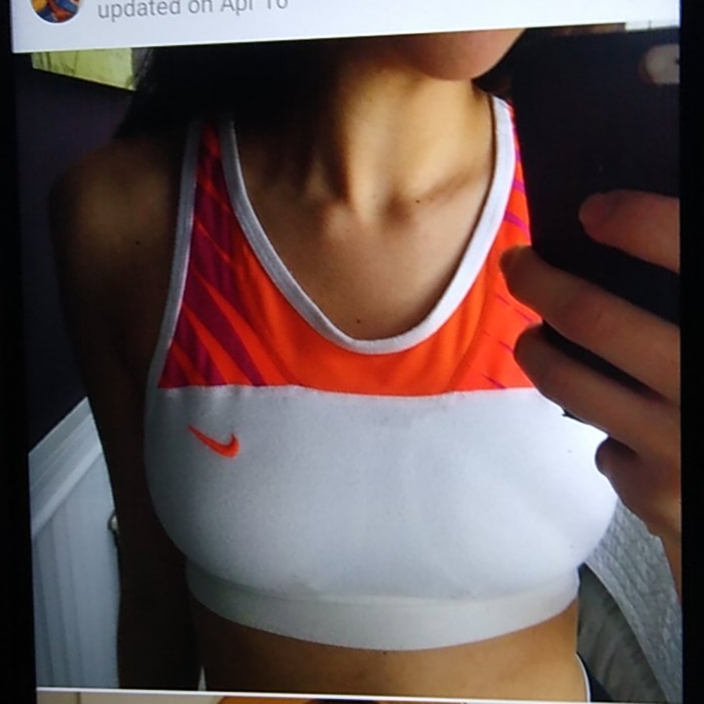 Nike Dryfit White Sports Bra
